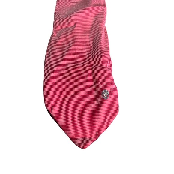 GIANNI VERSACE Men's Vintage Red Silk Tie - Picture 3 of 6